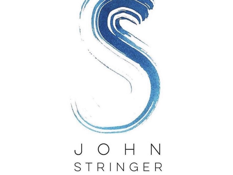 Logo of John Stringer Prize Award in brush stroke. 